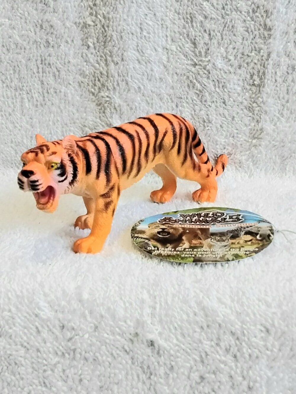 4/$20 High Quality Large 5 3/4" Long Wild Animals Tiger BNWT!!